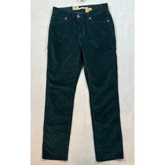 Levi's Classic Straight Corduroy Jeans Emerald Green Mid Rise Women's 8 M 29x30 - Picture 3 of 14